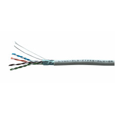 FTP kabel LYNX REELEX AIR, Cat5E, drát, PVC, Eca, šedý, 305m