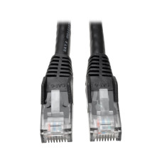 Tripplite Ethernetový kabel Cat6 Gigabit Snagless Molded (UTP) (RJ45 Samec/Samec), černá, 4.27m