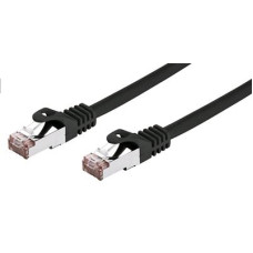 Kabel C-TECH patchcord Cat6, FTP, černý, 2m