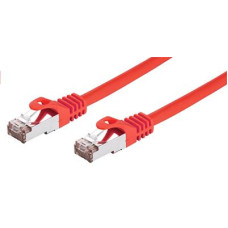 Kabel C-TECH patchcord Cat6, FTP, červený, 0,25m