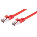 Kabel C-TECH patchcord Cat6, FTP, červený, 0,25m