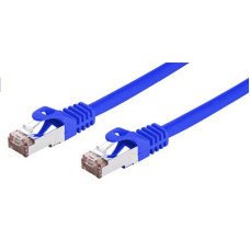 Kabel C-TECH patchcord Cat6, FTP, modrý, 0,5m