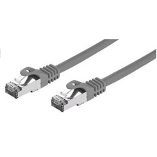 Kabel C-TECH patchcord Cat7, S/FTP, šedý, 0,25m