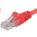 PremiumCord Patch kabel UTP RJ45-RJ45 level 5e 0.25m červená
