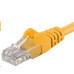 PremiumCord Patch kabel UTP RJ45-RJ45 level 5e 0.25m žlutá