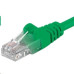 Patch kabel UTP RJ45-RJ45 level 5e 0.25m, zelená