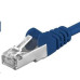 Premiumcord Patch kabel CAT6a S-FTP, RJ45-RJ45, AWG 26/7 1,5m, modrá