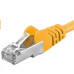 Premiumcord Patch kabel CAT6a S-FTP, RJ45-RJ45, AWG 26/7 1,5m, žlutá