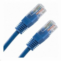 Patch kabel Cat5E, UTP - 5m, modrý
