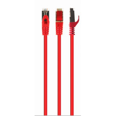 GEMBIRD Patch kabel S/FTP Cat. 6A LSZH, 0,5 m, červený