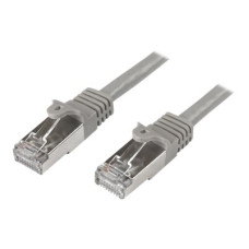 StarTech.com 5m CAT6 Ethernet Cable, 10 Gigabit Shielded Snagless RJ45 100W PoE Patch Cord, CAT 6 10GbE SFTP Network Cable w/Strain Relief, Grey, Fluke Tested/Wiring is UL Certified/TIA