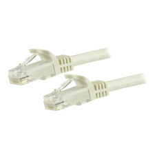 StarTech.com 5m CAT6 Ethernet Cable, 10 Gigabit Snagless RJ45 650MHz 100W PoE Patch Cord, CAT 6 10GbE UTP Network Cable w/Strain Relief, White, Fluke Tested/Wiring is UL Certified/TIA