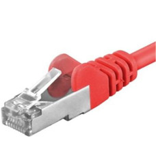 Premiumcord Patch kabel CAT6a S-FTP, RJ45-RJ45, AWG 26/7 0,25m červená