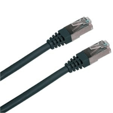 Patch cord FTP cat5e 1M černý