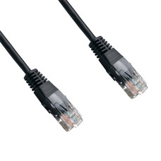 DATACOM patch cord UTP cat5e 0,25M černý