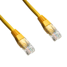 DATACOM Patch cord UTP CAT5E 1,5m žlutý