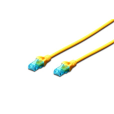 Digitus Patch Cable, UTP, CAT 5e, AWG 26/7, žlutý 0,5m, 1ks