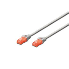 Digitus Ecoline Patch Cable, UTP, CAT 6e, AWG 26/7, šedý 0,5m, 1ks