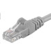 Patch kabel UTP RJ45-RJ45 level CAT6, 0.1m, šedá