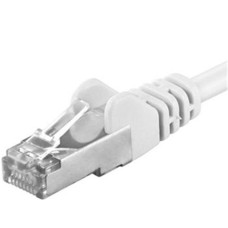 Premiumcord Patch kabel CAT6a S-FTP, RJ45-RJ45, AWG 26/7 1m, bílá