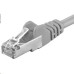 Premiumcord Patch kabel CAT6a S-FTP, RJ45-RJ45, AWG 26/7 2m, šedá