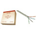 UTP kabel LYNX, Cat5E, drát, PVC, Dca, šedý, 100m