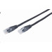 Gembird patch kabel CAT5e, UTP, 0.5 m, černý