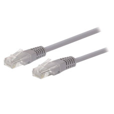 Kabel C-TECH patchcord Cat5e, UTP, šedý, 15m