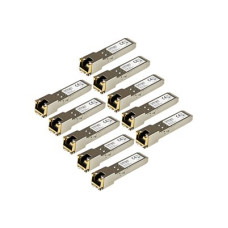 StarTech.com 10 Pack of HPE J8177C Compatible SFP Module, 1000BASE-T, SFP to RJ45 Cat6/Cat5e, 1GE Gigabit Ethernet SFP, RJ-45 (Copper) 100m, HPE 1810, 1820, 2530, Mini GBIC Transceiver