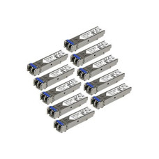 StarTech.com 10 pack HPE J4859C Compatible SFP Module, 1000BASE-LX, 1GbE Single Mode SMF/MMF Optic Transceiver, 1 Gigabit Ethernet, LC Connector 10km, 1310nm DDM, HPE 1400 1700, Mini GBIC