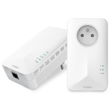 STRONG sada 2 adaptérů Powerline 1000 WF DUO FRV2/ Powerline 1000 Mbit/s/ Wi-Fi 1200 Mbit/s/ 2x LAN/ bílý