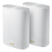 ASUS ZenWiFi XP4 Hybrid 2-pack Wireless AX1800 Dual-band Powerline Mesh WiFi 6 System, Homeplug AV2