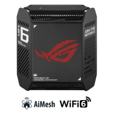 ASUS GT6 1-pack black Wireless AX10000 ROG Rapture Wifi 6 Tri-band Gaming Mesh System