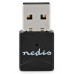 NEDIS Wi-Fi dongle/ AC600/ 2.4/5 GHz (Dual Band)/ USB 2.0/ celková rychlost 600 Mbps/ OS verze: Windows 8/10/11/ černý