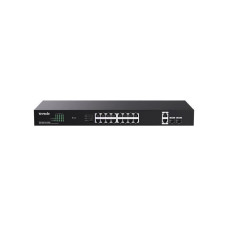 Tenda TEG1120P-16-150W (16xPoE 802.3af/at 10/100/1000Mbps, Uplink 2xRJ45 + 2xSFP) 130W