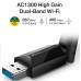 TP-Link Archer T3U Plus AC1300 USB 3.0 Wifi Adapter, high gain antenna