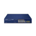 Planet GS-4210-8P2S PoE switch L2/L4, 8x GbE RJ-45, 2x SFP, 8x 802.3at do 120W, Web/SNMP v3, extend mód 10Mb