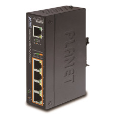 Planet průmyslový PoE/LAN extender, 1xPoE-in, 4xPoE-out 60W, 802.3bt/at/af, Gigabit, IP67, ESD+EFT, -40~75°C