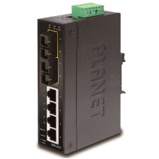 Planet ISW-621S15, 4x 10/100Base-TX+ 2x 100FX 15km, SM, DIN, IP30