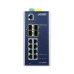 Planet IGS-12040MT, 8x 1000Base-T, 4x SFP, DIN, IP30, -40 až 75°C, WEB/SNMPv3, VLAN, IGMPv3, ESD+EFT, IPv6