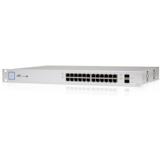 Ubiquiti UniFi Switch 24-port Gigabit Ethernet, 2x SFP, PoE 24V, PoE 802.3af/at (PoE budget 220W)