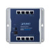 Planet průmyslový plochý switch 8x 1Gb, 12VDC, IP30, -20/60st, fanless