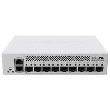 MikroTik Cloud Router Switch CRS310-1G-5S-4S+IN, 800MHz CPU, 256MB RAM, 5xSFP, 4xSFP+, 1x LAN Gbit, LCD, vč. L5 licence