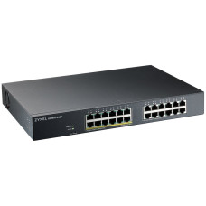 ZyXEL GS1915-24EP, 24-port GbE, 12 port PoE, 130 Watt 802.3at, rackmount, Smart hybrid mode Switch, standalone or Nebula