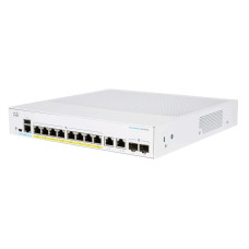 Cisco switch CBS250-8P-E-2G-UK, 8xGbE RJ45, 2xRJ45/SFP combo, fanless, PoE+, 67W - REFRESH