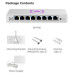 ALTA Switch 8 POE - 8x Gbit RJ45, 4x PoE 802.3at (PoE budget 60W)