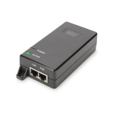 DIGITUS Gigabit Ethernet PoE + Injector, 802.3at Power Pins: 4/5 (+), 7/8 (-), 30W