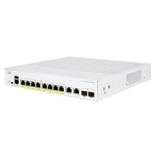 Cisco switch CBS350-8P-2G, 8xGbE RJ45, 2xGbE RJ45/SFP, fanless, PoE+, 67W - REFRESH