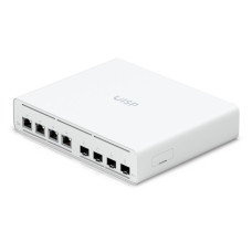 Ubiquiti UISP Switch Plus - 4x 2.5GbE, 4x SFP+, fanless, 4x PoE Out 27V (PoE budget 160 W)