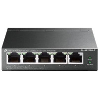 TP-Link TL-SF1005LP switch  5x 10/100Mbps 4x PoE 802.3af (až 15,4W/port) PoE budget 41W